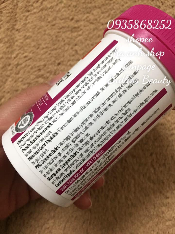 Organic Vitex Swisse 1500mg 60 viên
