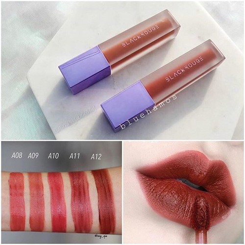 Son Black Rouge A12  Màu Đỏ Nâu Gạch