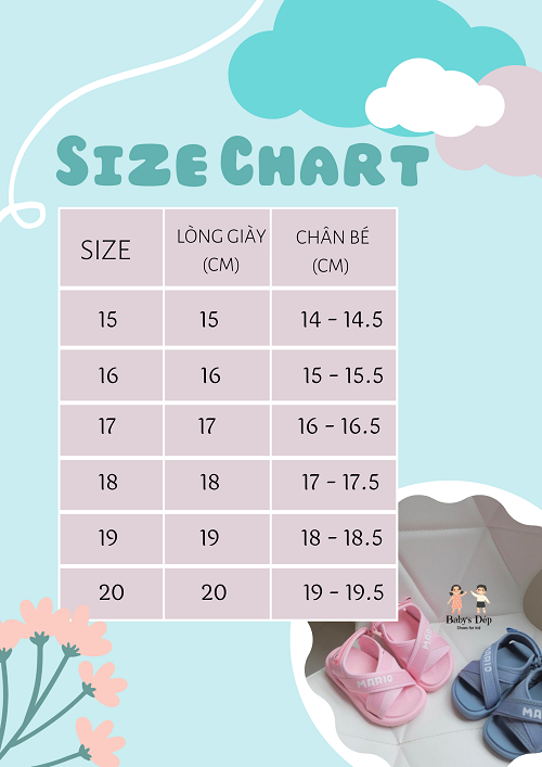 [Nhập RS0822 giảm 30k cho đơn 99k]Sandal Mario Style Hàn Quốc cho bé