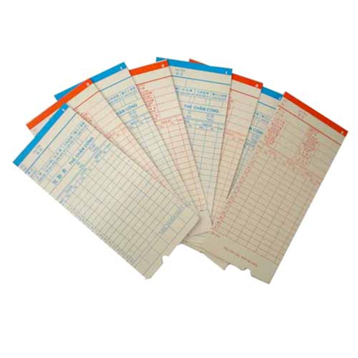 Thẻ chấm công dày, Thẻ máy chấm công