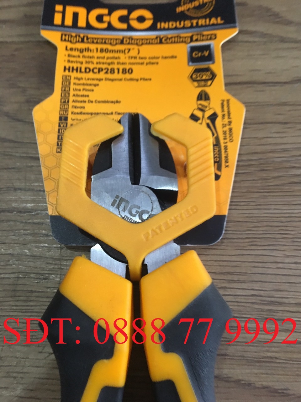 Kềm cắt cao cấp 7"/180mm Ingco HHLDCP28180