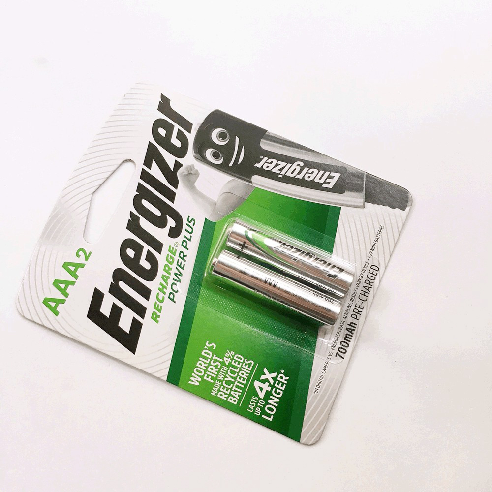 2 vỉ Pin sạc AAA  Energizer 700mah (pin sạc đũa ) - Vỉ 2 viên