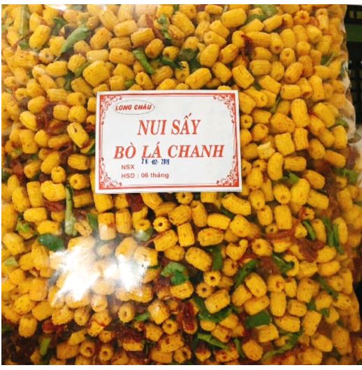 Nui Sấy Bò Lá Chanh 500g Bò Đội Nón