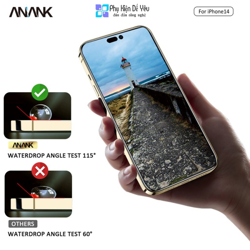 Dán cường lực ANANK 2.5D cho lPhone 14/ 14 Plus/ 14 Pro/ 14 Pro Max [Phân phối chính hãng]