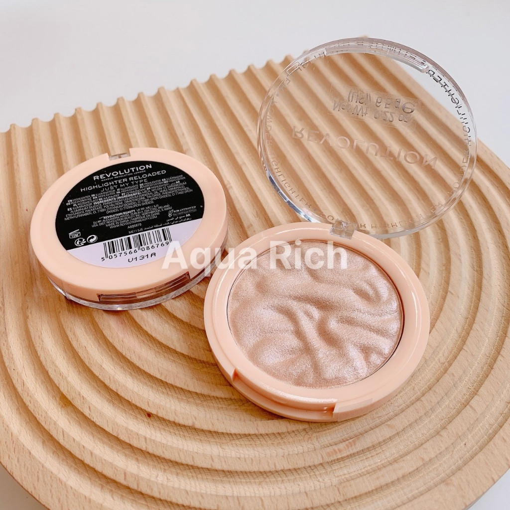 Phấn Highlight Bắt Sáng Siêu Mịn Revolution Highlighter Reloaded 10g [Golden Lights - Raise The Bar - Just My Type]