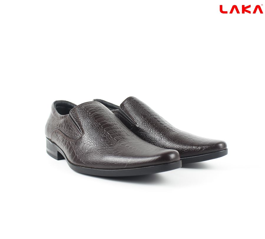 Giày nam da bò thật dập vân LAKA 105