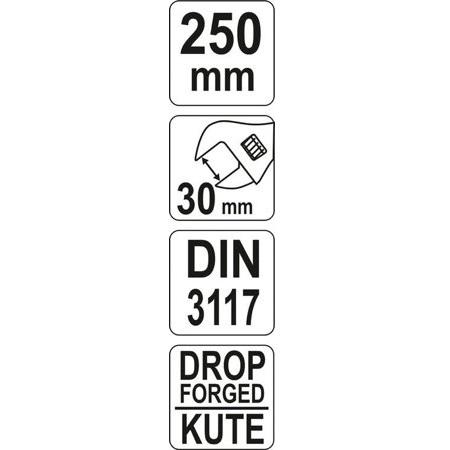 Mỏ lết hệ mét Yato YT-21652 (250mm)