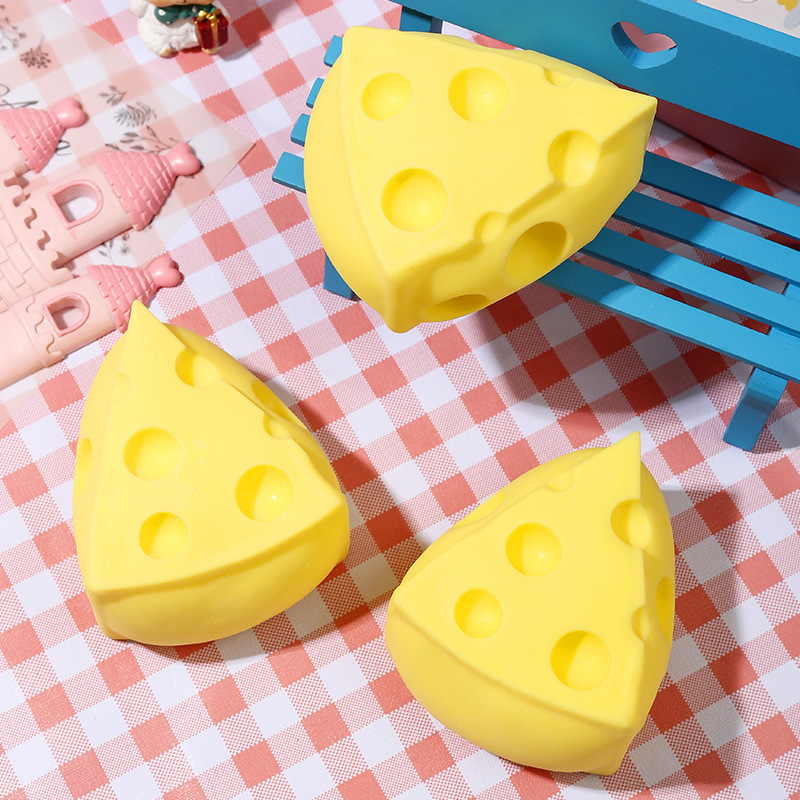 Đồ chơi squishy bóp mềm xả stress hình miếng phô mai
