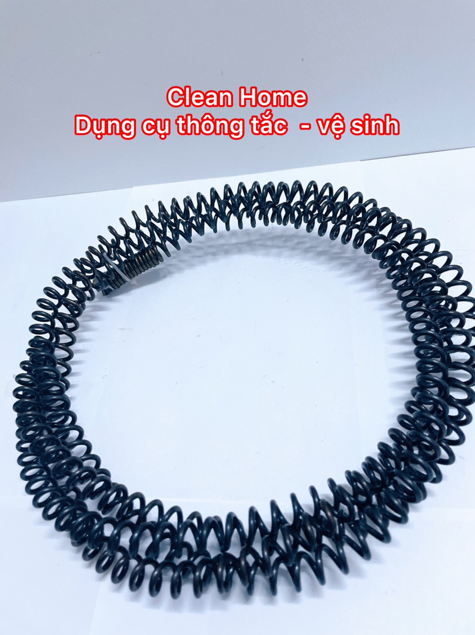 Dây lò xo thông tắc cống dùng máy khoan(dài 3m + 6 đầu + kết nối)