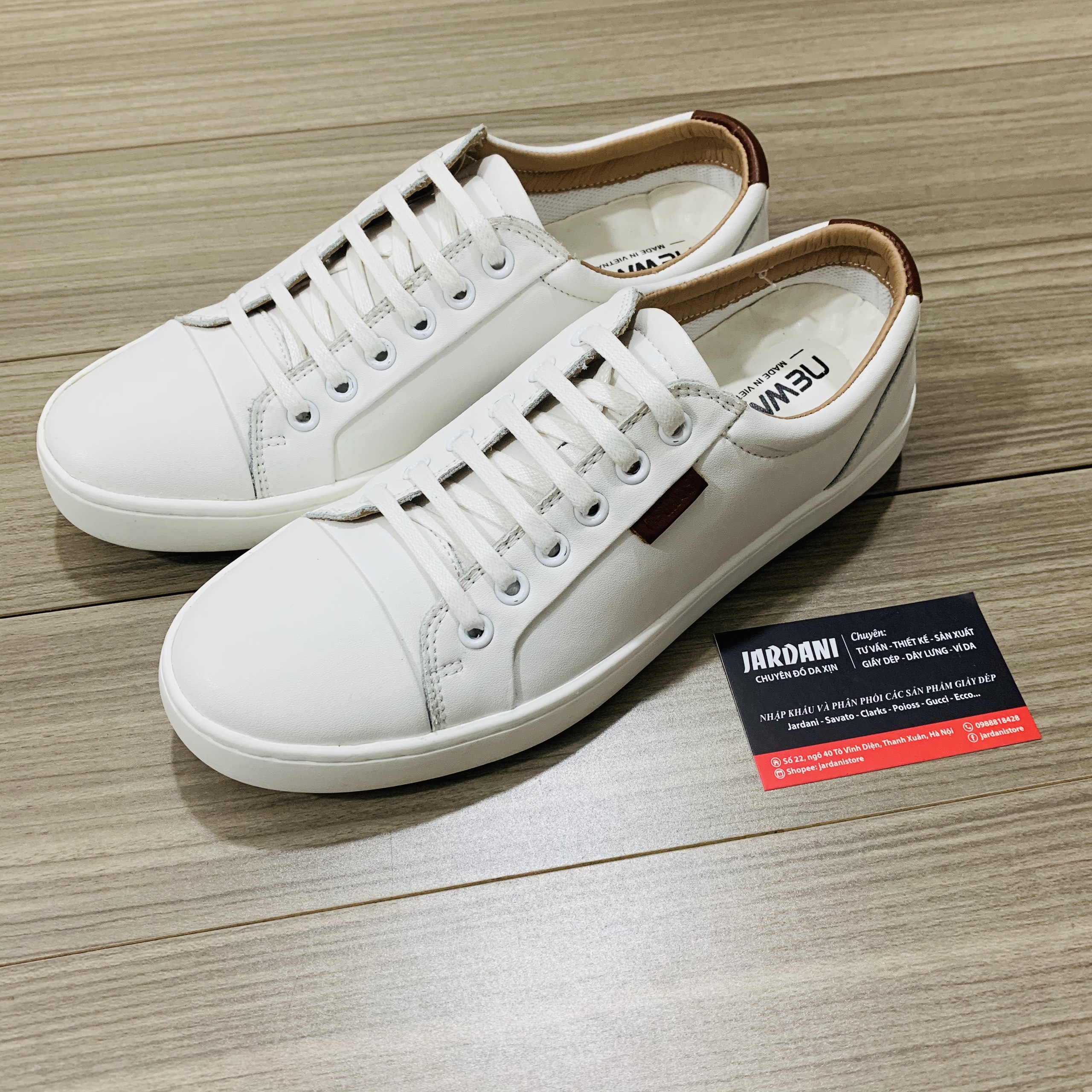 Giày Sneaker Da Bò NM - Da Thật - Bảo Hành 24 tháng