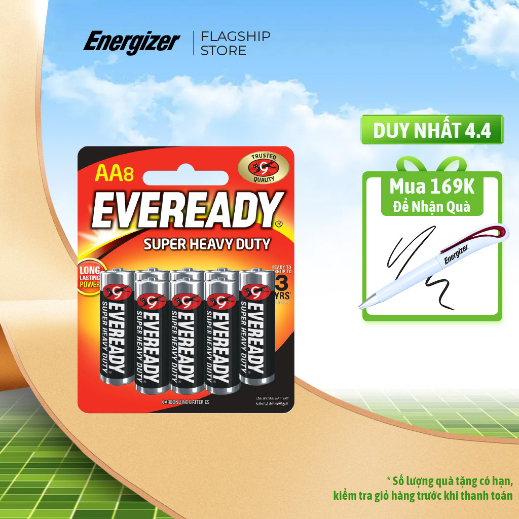 PIN EVEREADY SUPER H.DUTY 1215 BP8 AA