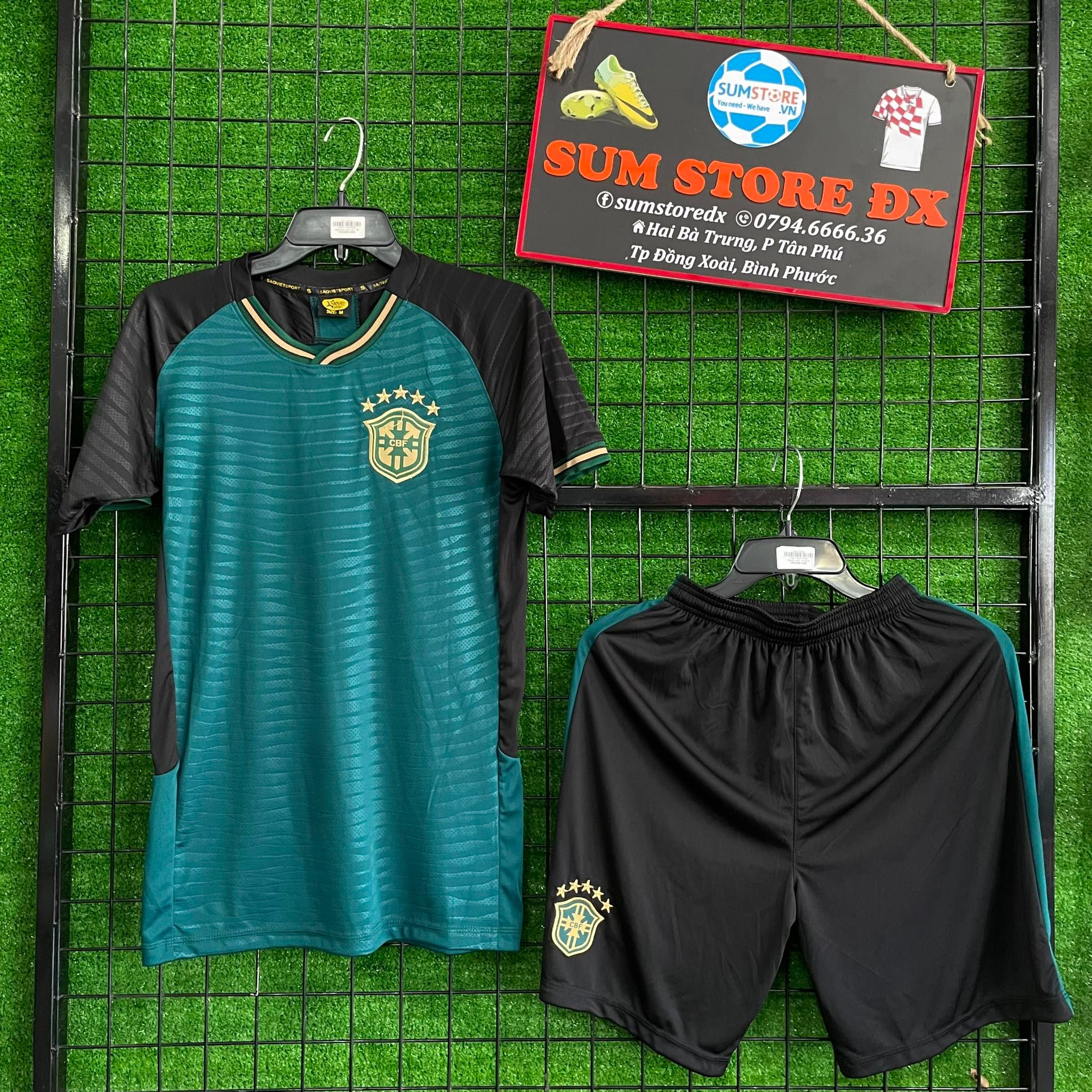 Quần Áo Bóng Đá Đội Tuyển Brazil Xanh 2022-Đồ Thể Thao Nam Nữ Mẫu Mới, Cực Đẹp, Giá Rẻ