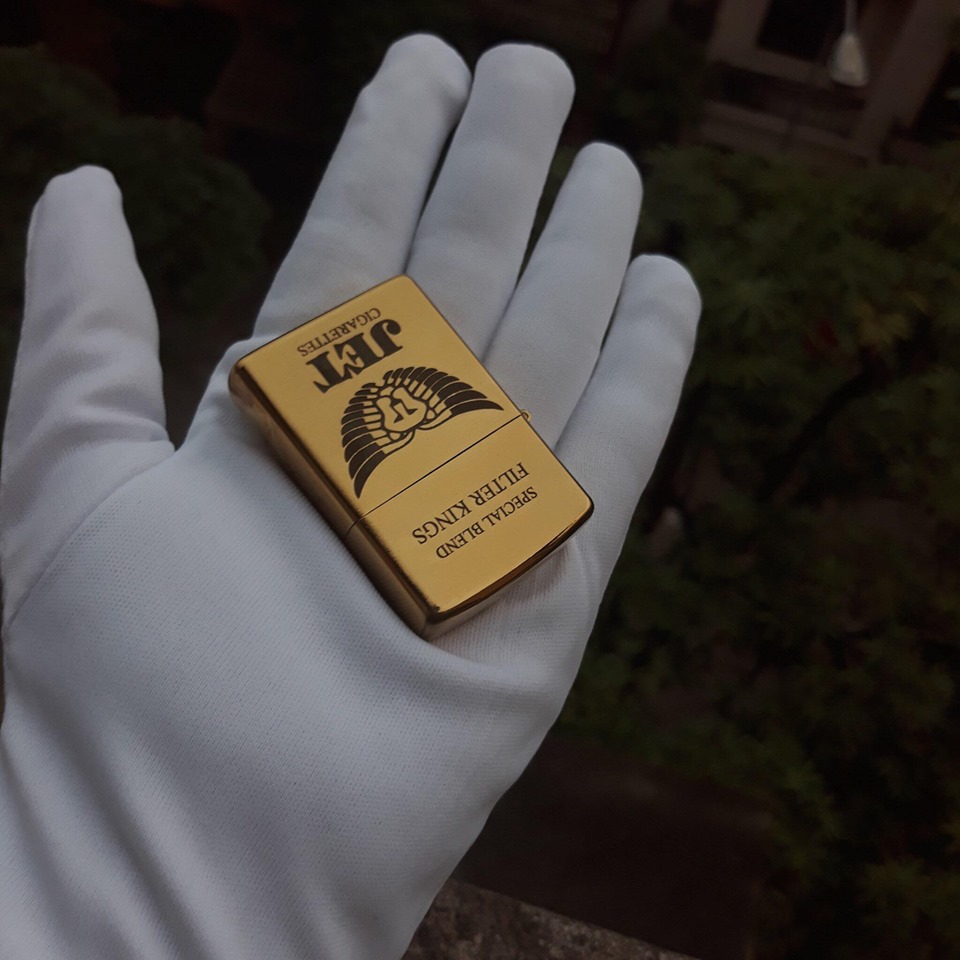 [HCM]Bật Lửa Zippo USA Khắc Logo Jet - Tặng Xăng Đá
