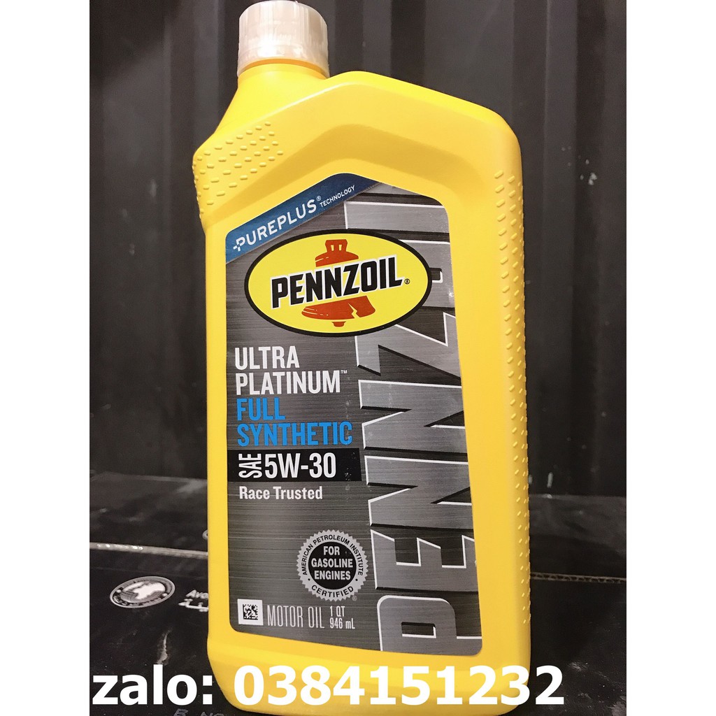 Nhớt pennzoil ultra platinum 4t 5w30 946 ml
