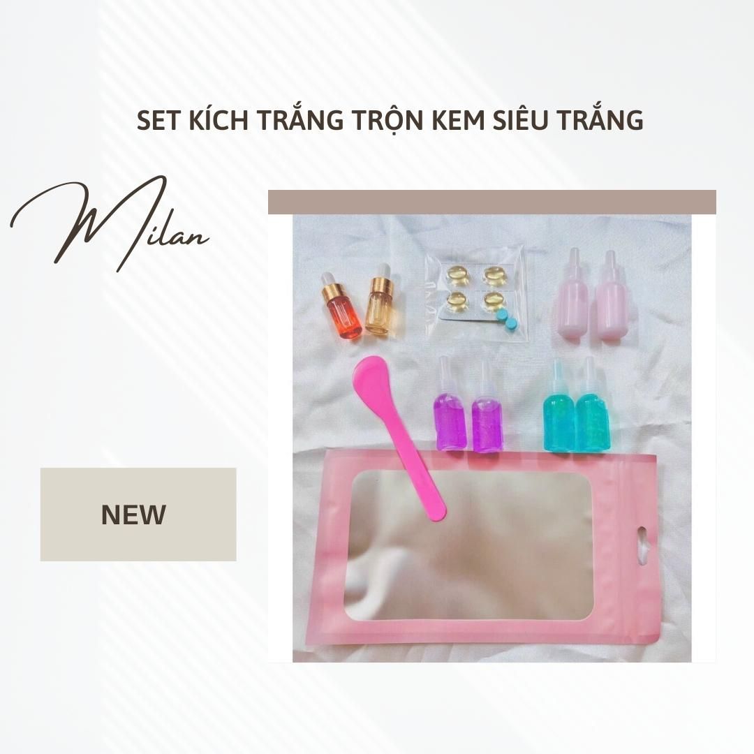 Set kích trắng trộn kem siêu trắng