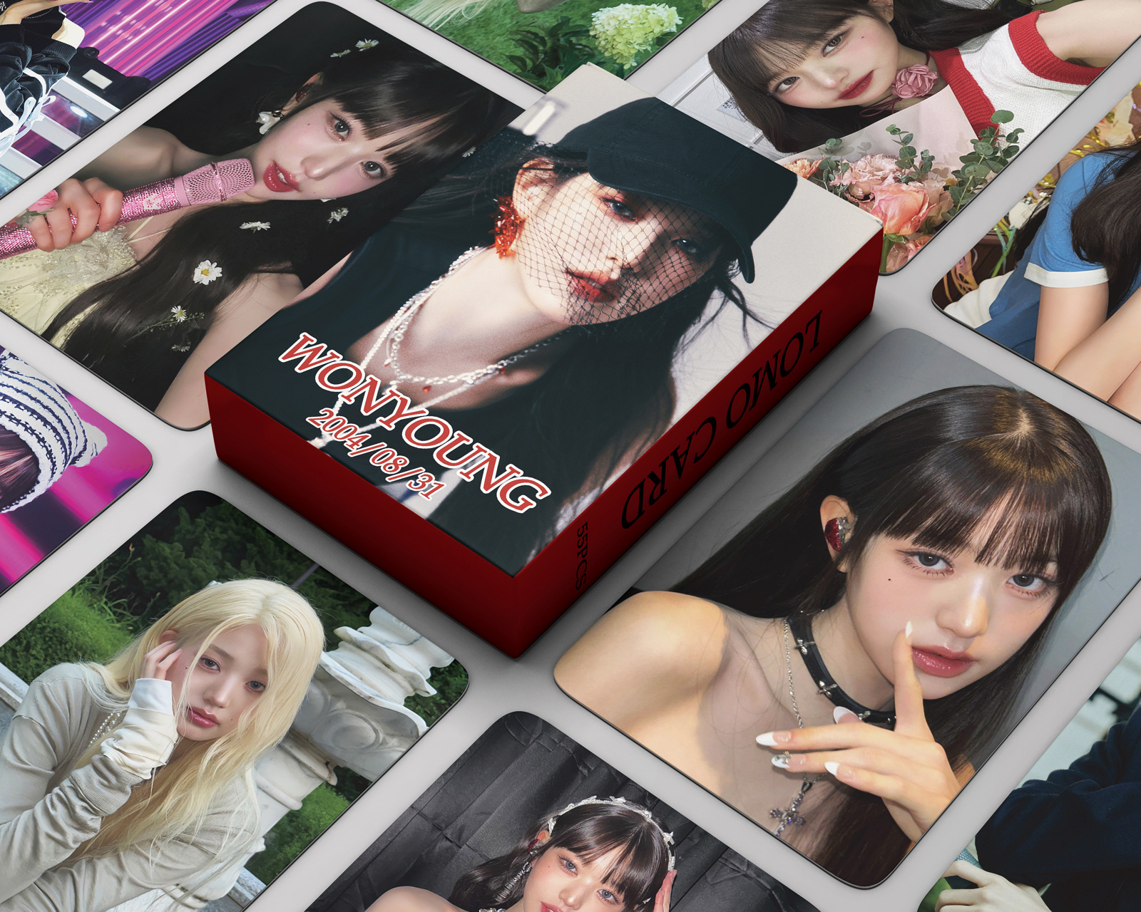 Set 60 lomo card và 32 sticker IVE - WONYOUNG 2026