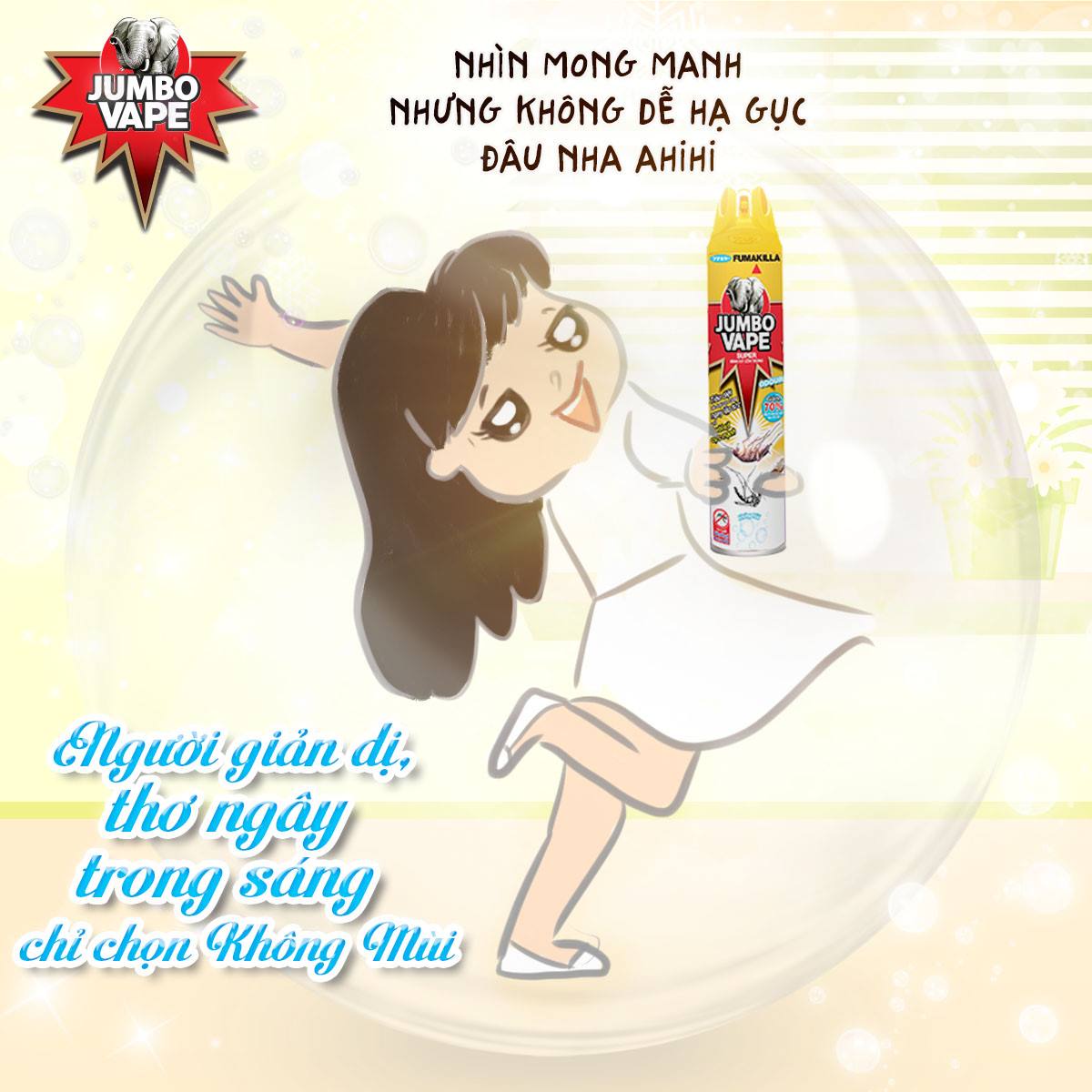 Bình Xịt Muỗi Và Côn Trùng Jumbo Vape 600ml