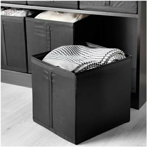 Bộ 3 hộp đựng đồ cao cấp ikea skubb ( Đen)