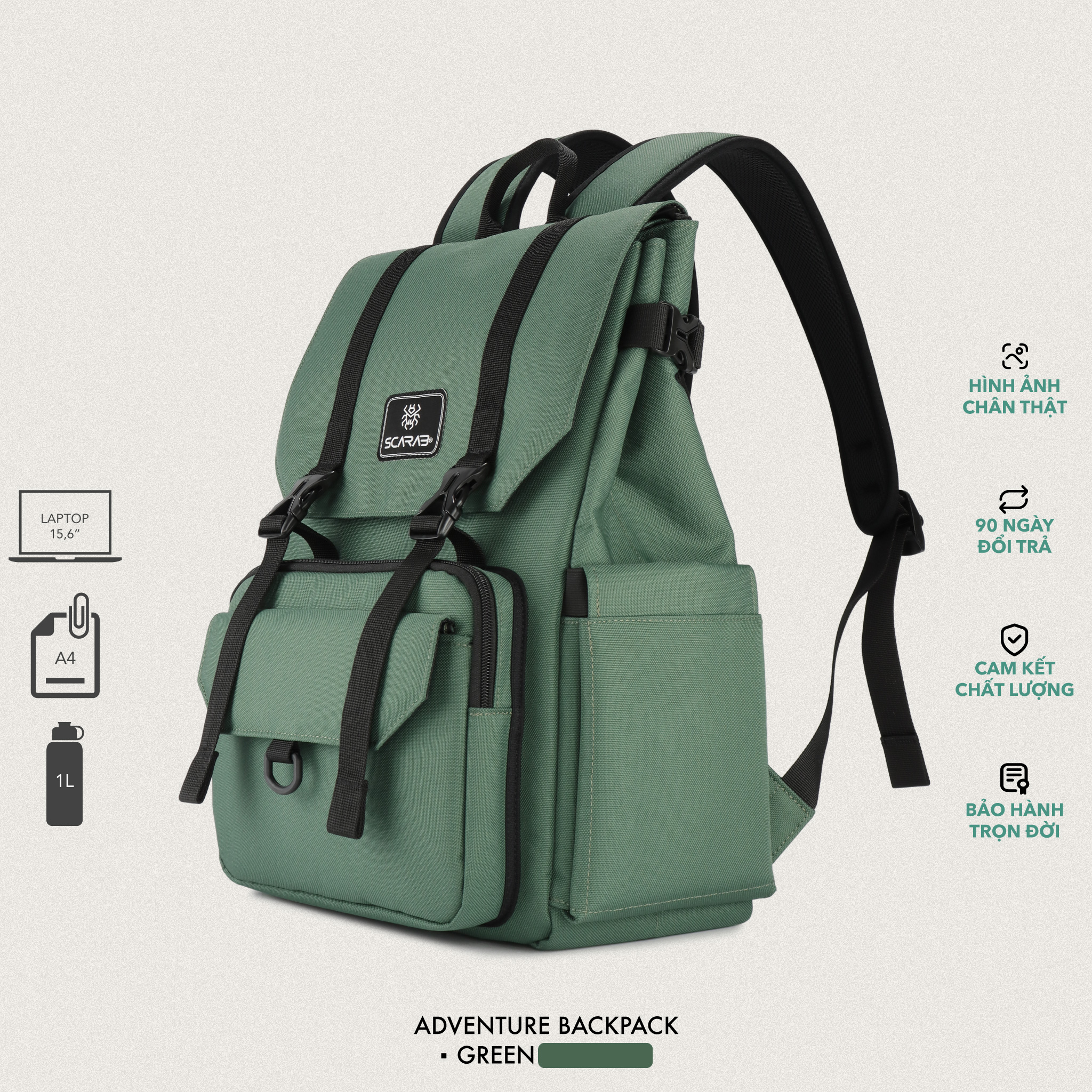 Balo Đi Học SCARAB - ADVENTURE Unisex