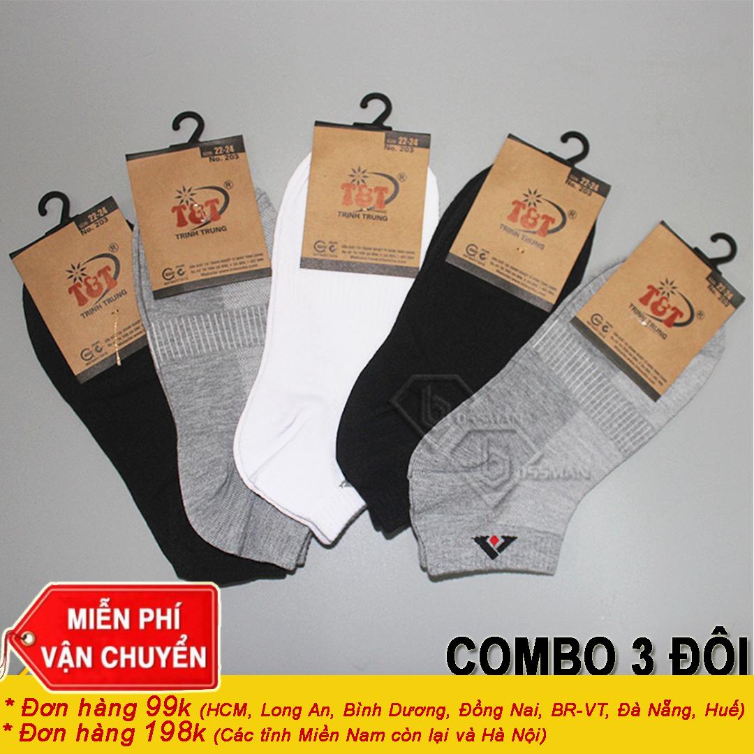 COMBO 3 ĐÔI TẤT NAM - VỚ NAM BỀN ĐẸP - T.Hiệu T&T