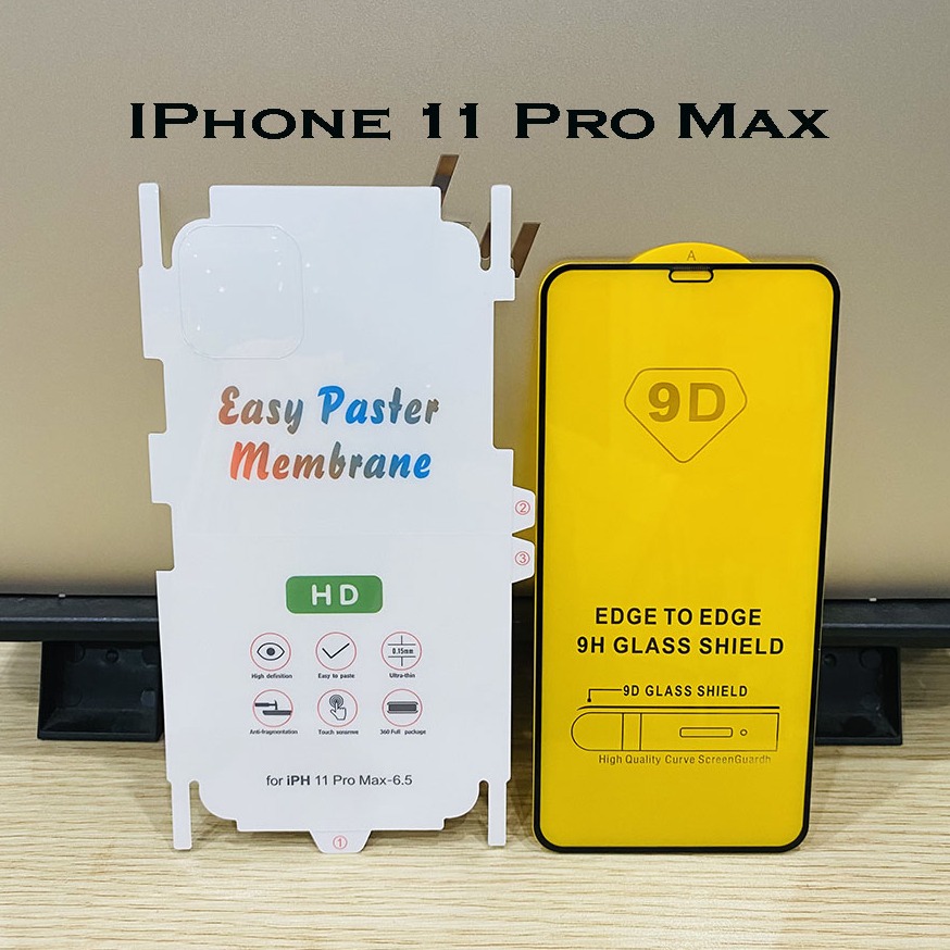 Miếng dán PPF IPhone 11 Pro Max ( nhám & bóng ) + Combo Kính cường lực