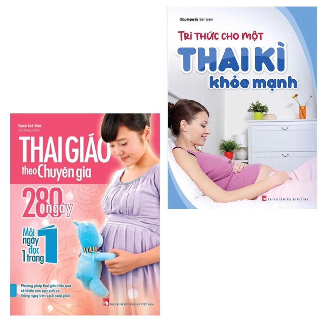 Sách: Combo Tri thức cho một thai kì khỏe mạnh + Thai Giáo Theo Chuyên Gia (TB)