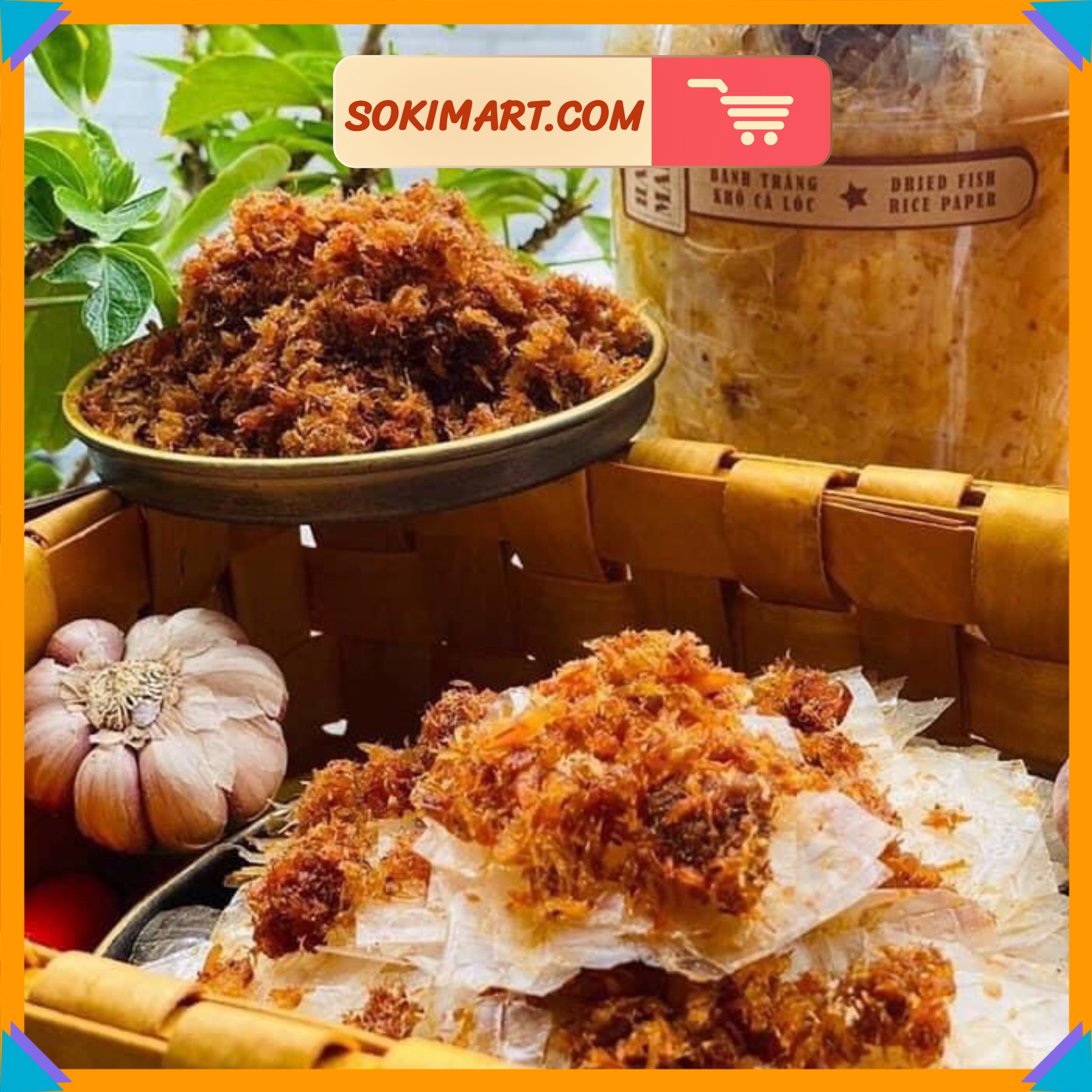 Bánh tráng tôm cháy tỏi - 370g