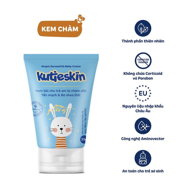 Kem bôi Chàm Sữa cho cho bé- Kutieskin