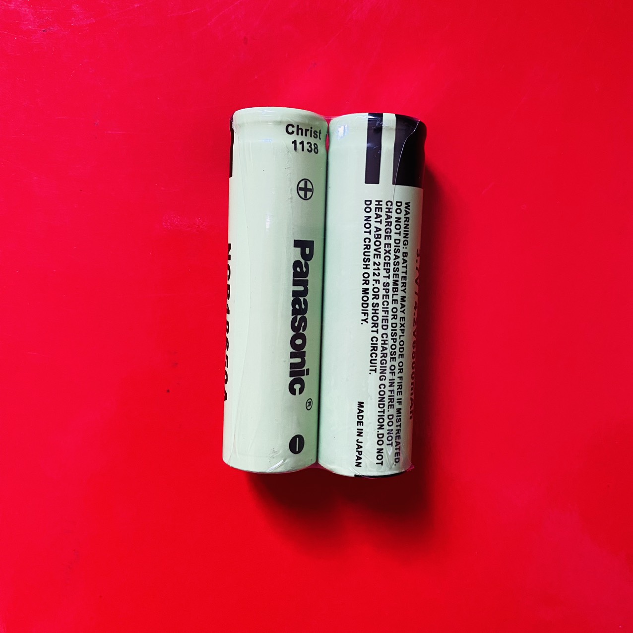 2 viên pin sạc 18650/pin đèn Panasonic