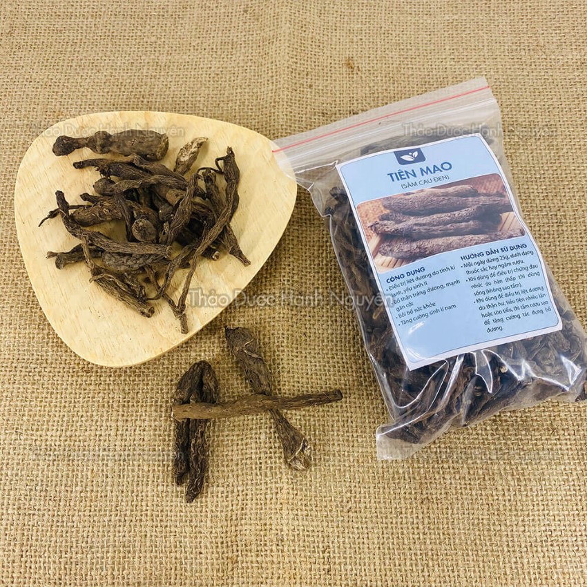 Sâm cau đen 100g, tiên mao, hỗ trợ bổ thận, tráng dương, mạnh gân cốt, tăng cường sinh lý nam