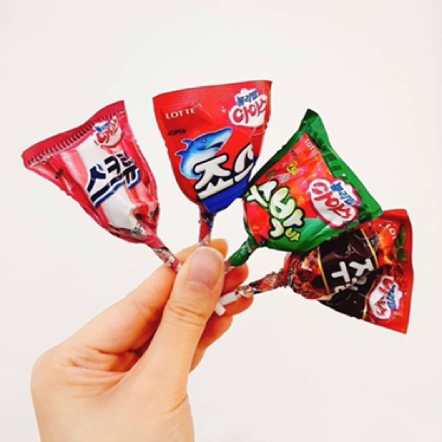 Kẹo mút Lotte bịch 15 cây đủ vị