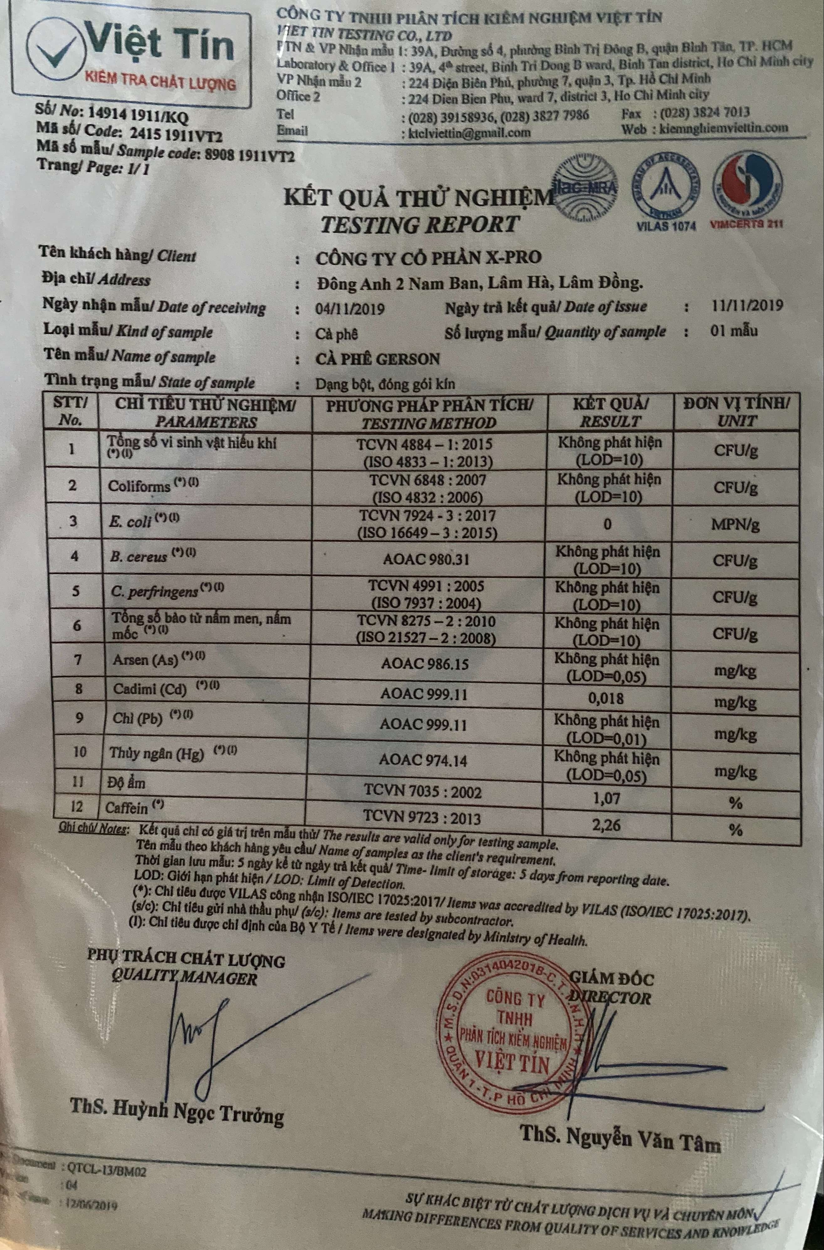 Cà phê hữu cơ thải độc đại tràng Dạng Hòa Tan Gerson Coffee