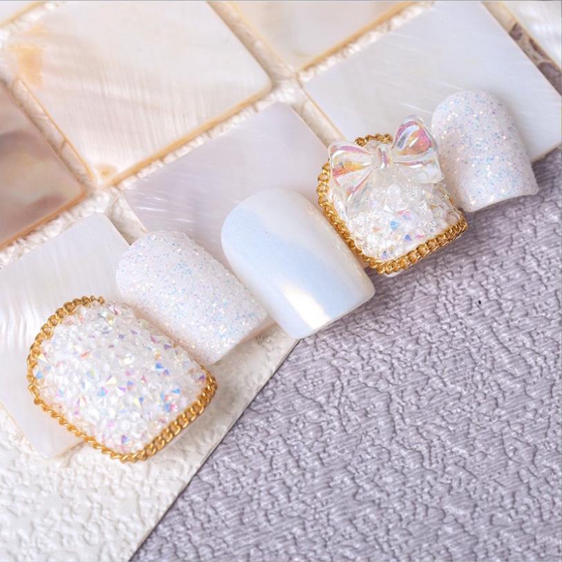 Charm nail nơ, set charm nail nơ mix trang trí móng