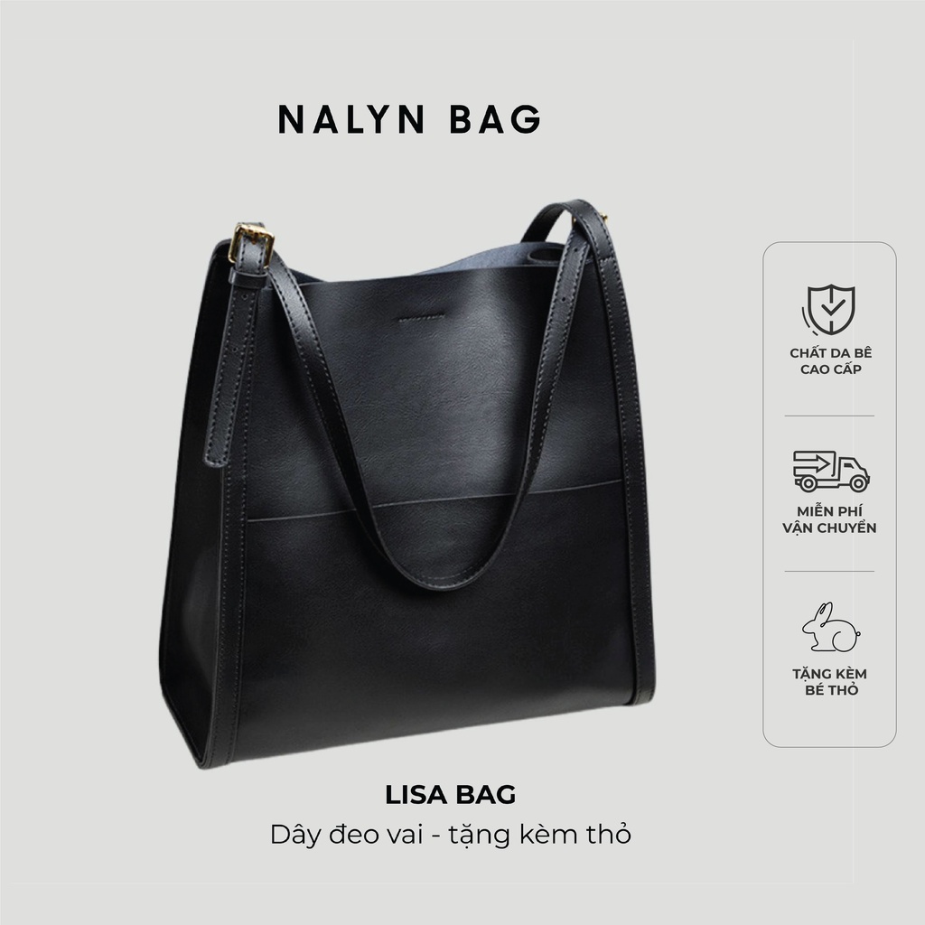 [Nhập LazXuHuong8 - Giảm 70k/499k]Túi xách nữ NALYN Lisa Bag màu Đen