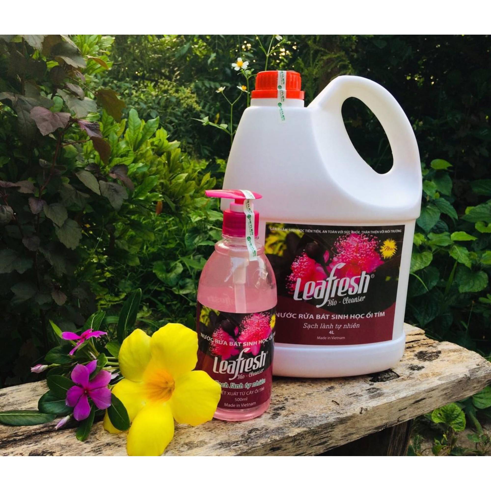 Nước rửa chén sinh học lá ôi tím Leafresh 500ml