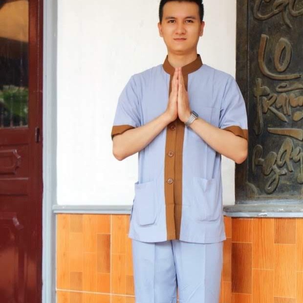 [HCM]Đồ lam đi chùa nam đồ phật tử áo lam đi chùa mẫu Đài loan