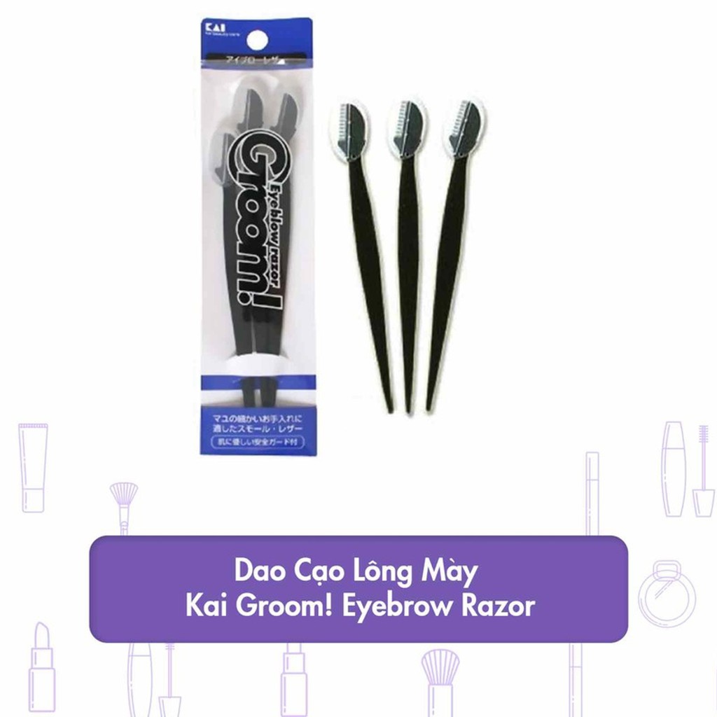Dao Cạo Lông Mày Kai Groom! Eyebrow Razor (1 CÁI)