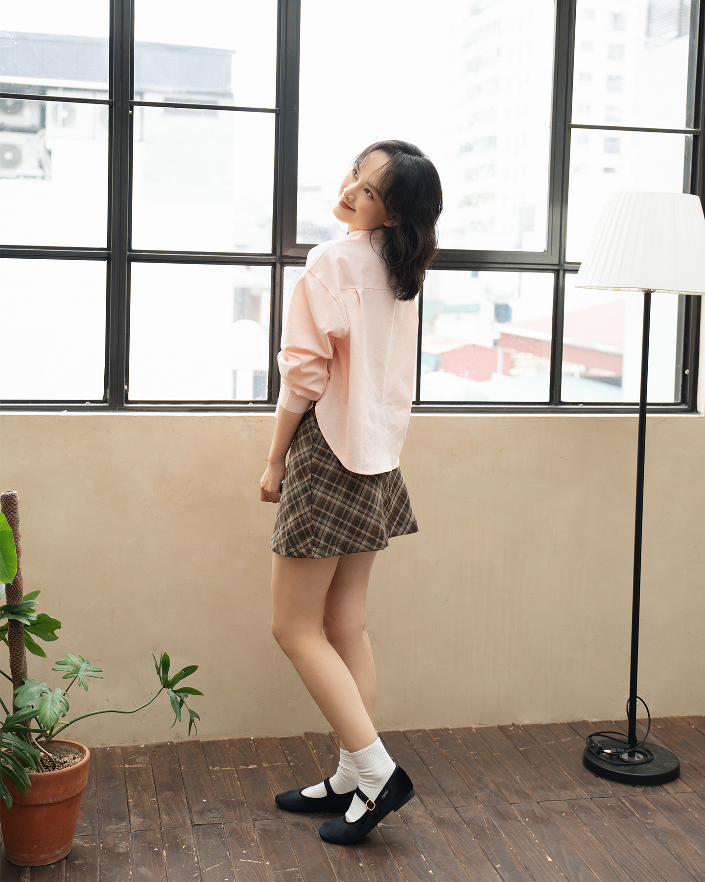 Áo sơ mi linen croptop Jersey Shirt - by ufo.thebasic