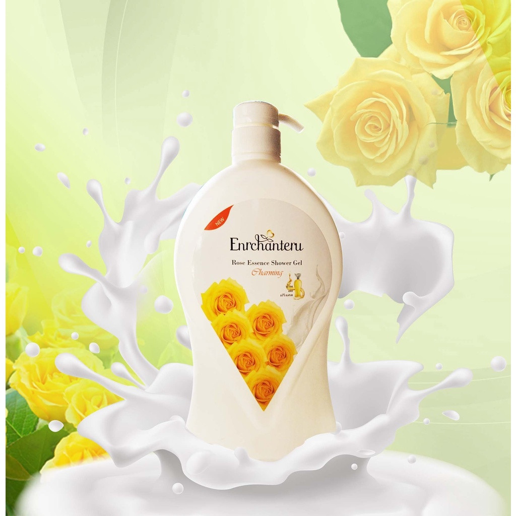Combo 2 Chai  Sữa Tắm Enchanteur 1200ML Hương Nước Hoa  Dưỡng Sáng Mịn Da Thơm Ngát Hương Hoa