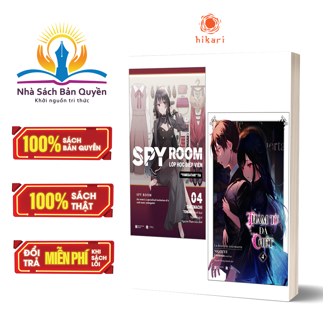 Sách - COMBO THÁM TỬ ĐÃ CHẾT + SPY ROOM - TẬP 4 (Tặng: 2 Huy hiêu)
