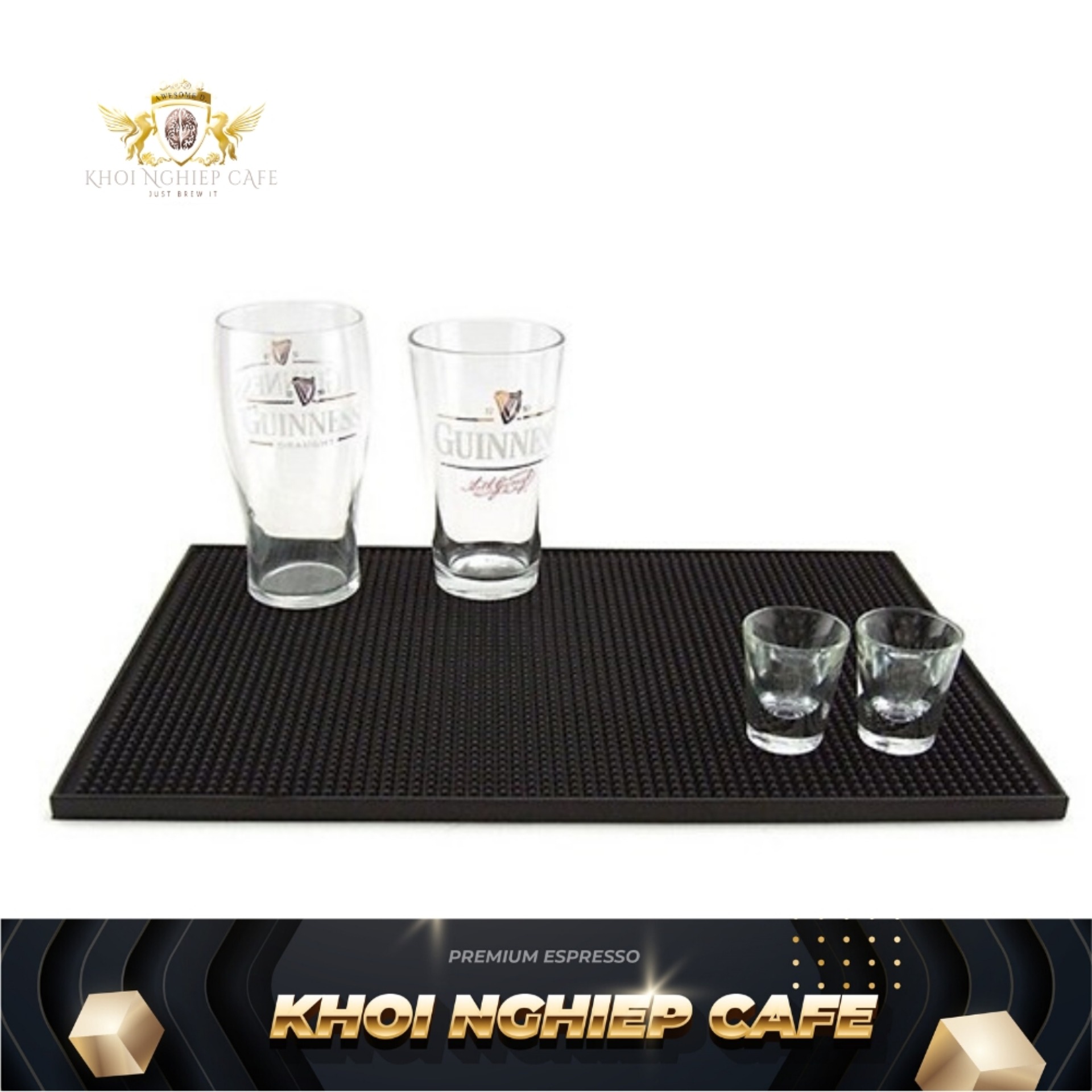 Thảm lót cao su quầy pha chế Rubber Bar Mat 30cmx45cm