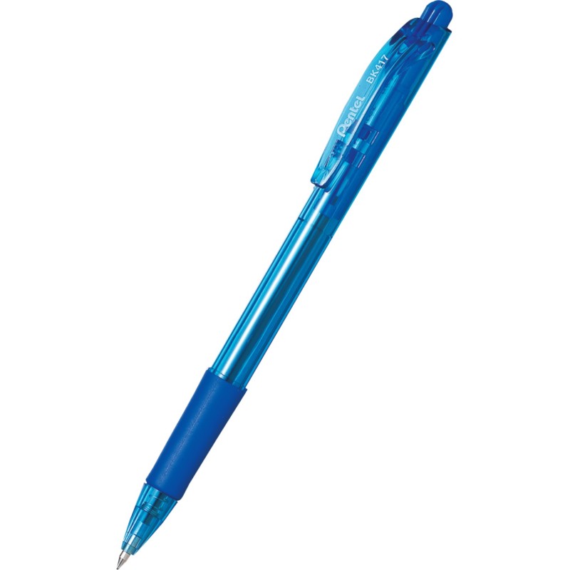 Bút bi bấm Pentel nét 0.7mm BK417 - Nét mịn, mực ra đều - đẹp