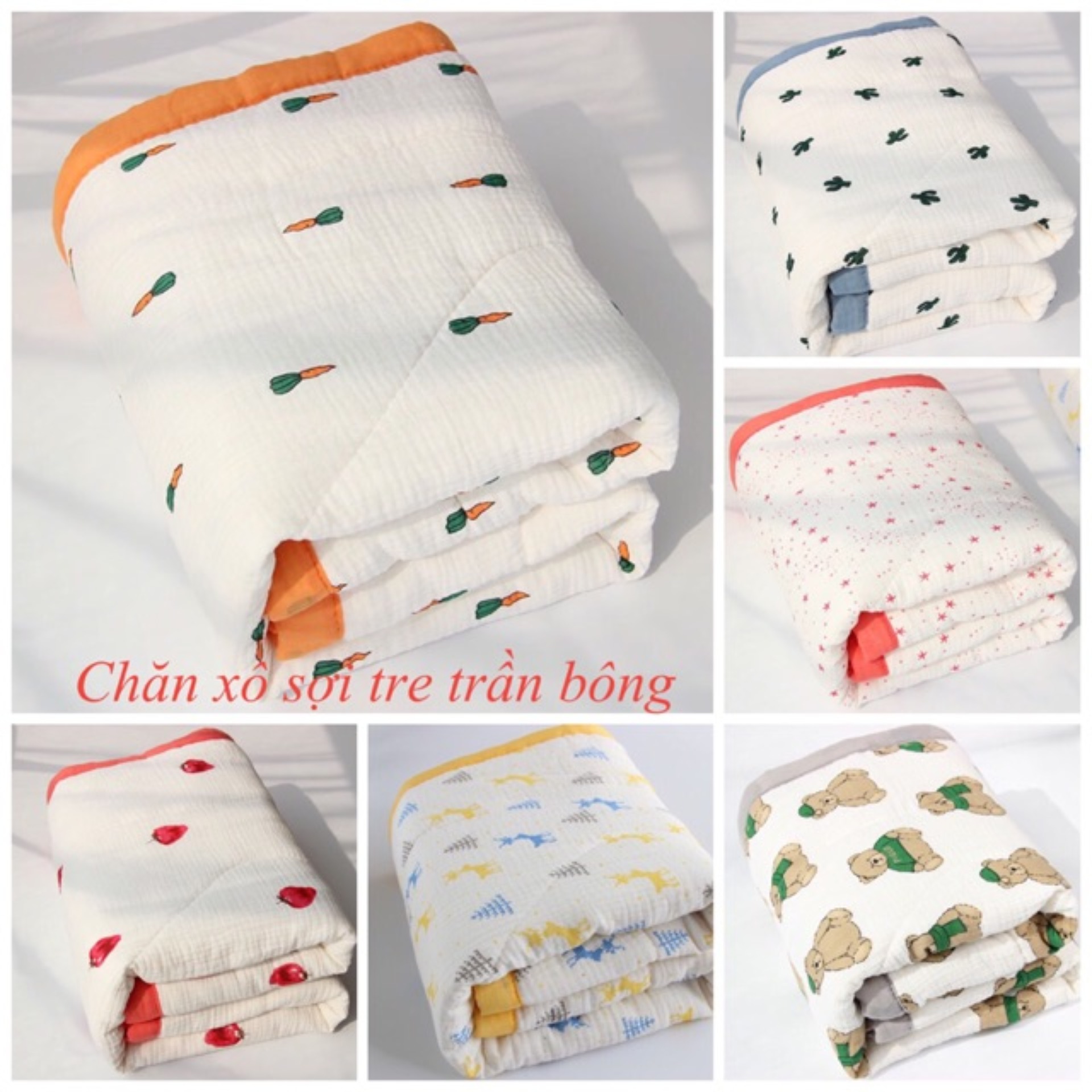 [HCM]Mền Aden sợi tre cao cấp cho bé