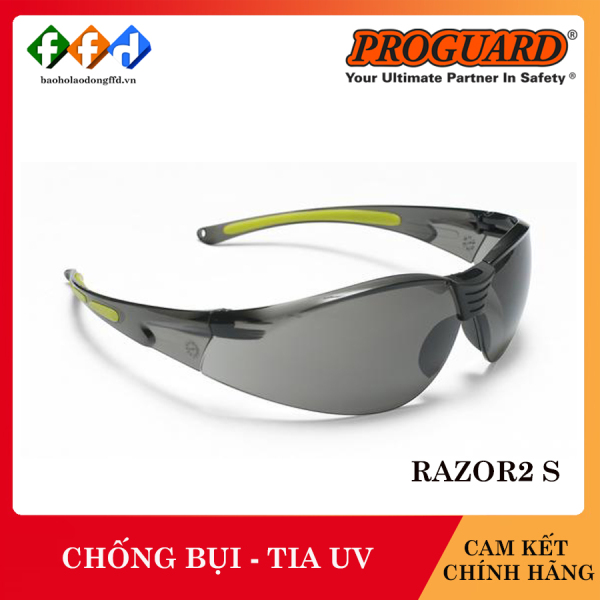 Kính bảo hộ ProGuard Razor 2 - S mắt kính đen, Kính chống va đập, chống xước, chống bụi, chống tia UV cực tốt