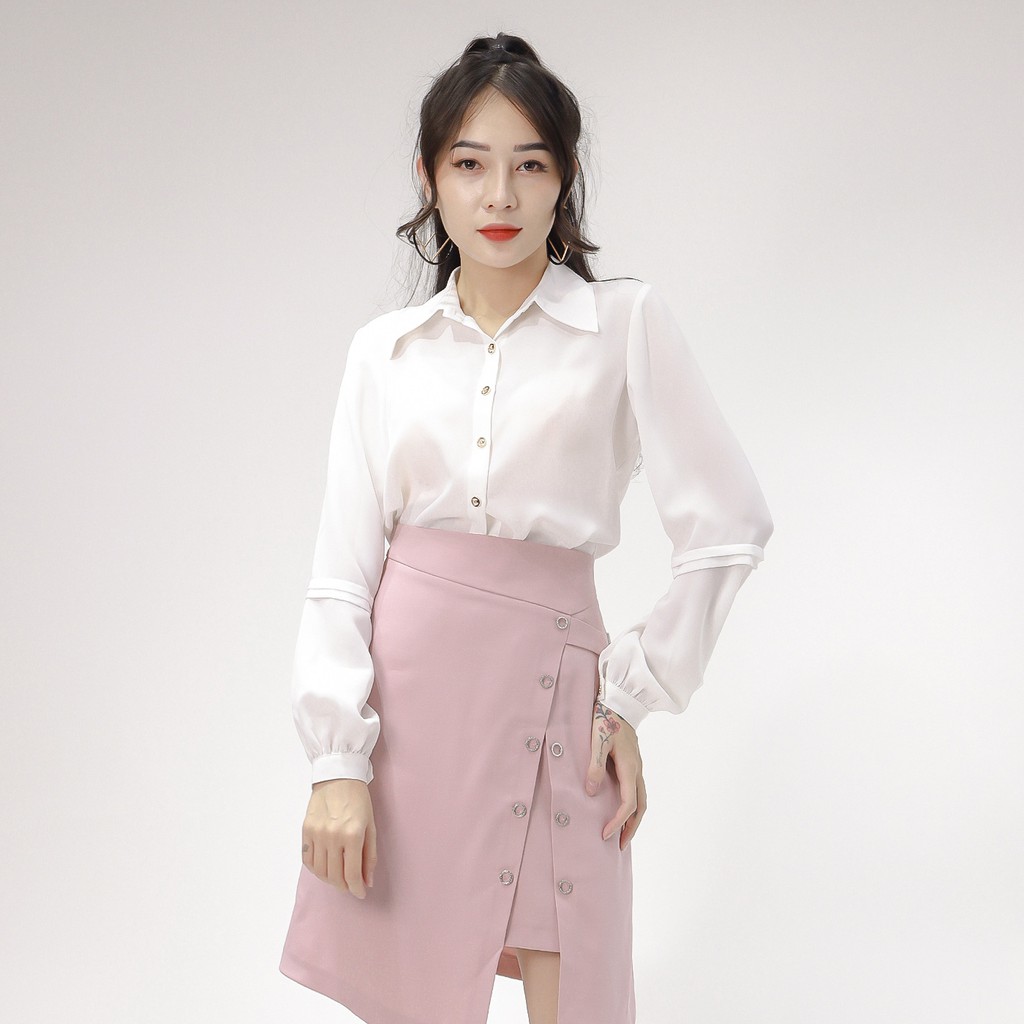 Áo Sơ Mi Cổ Đức , Tay Chuông Emspo Sml2422