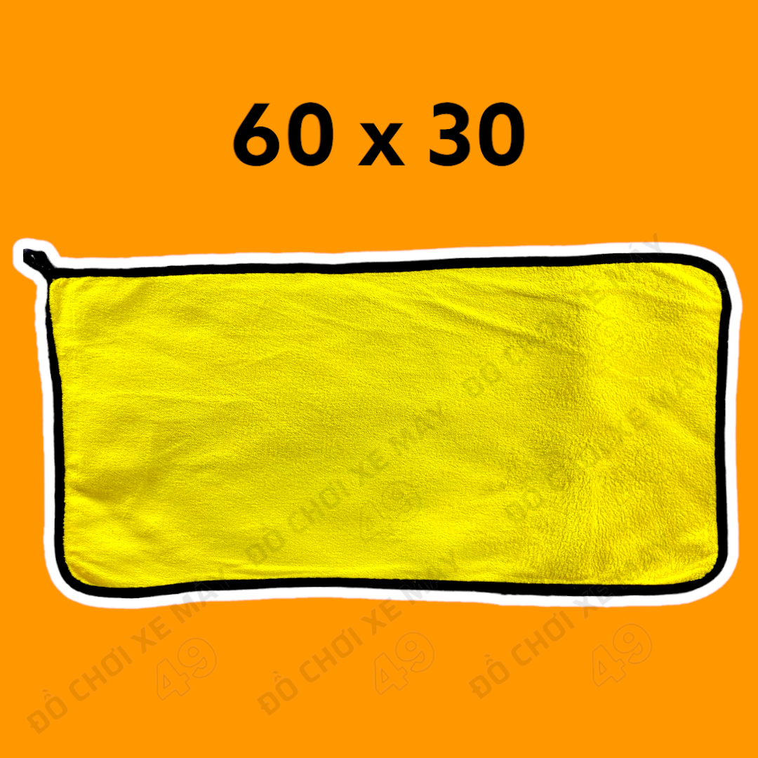 Khăn lau xe đa năng 2 lớp microfiber siêu mềm siêu thấm