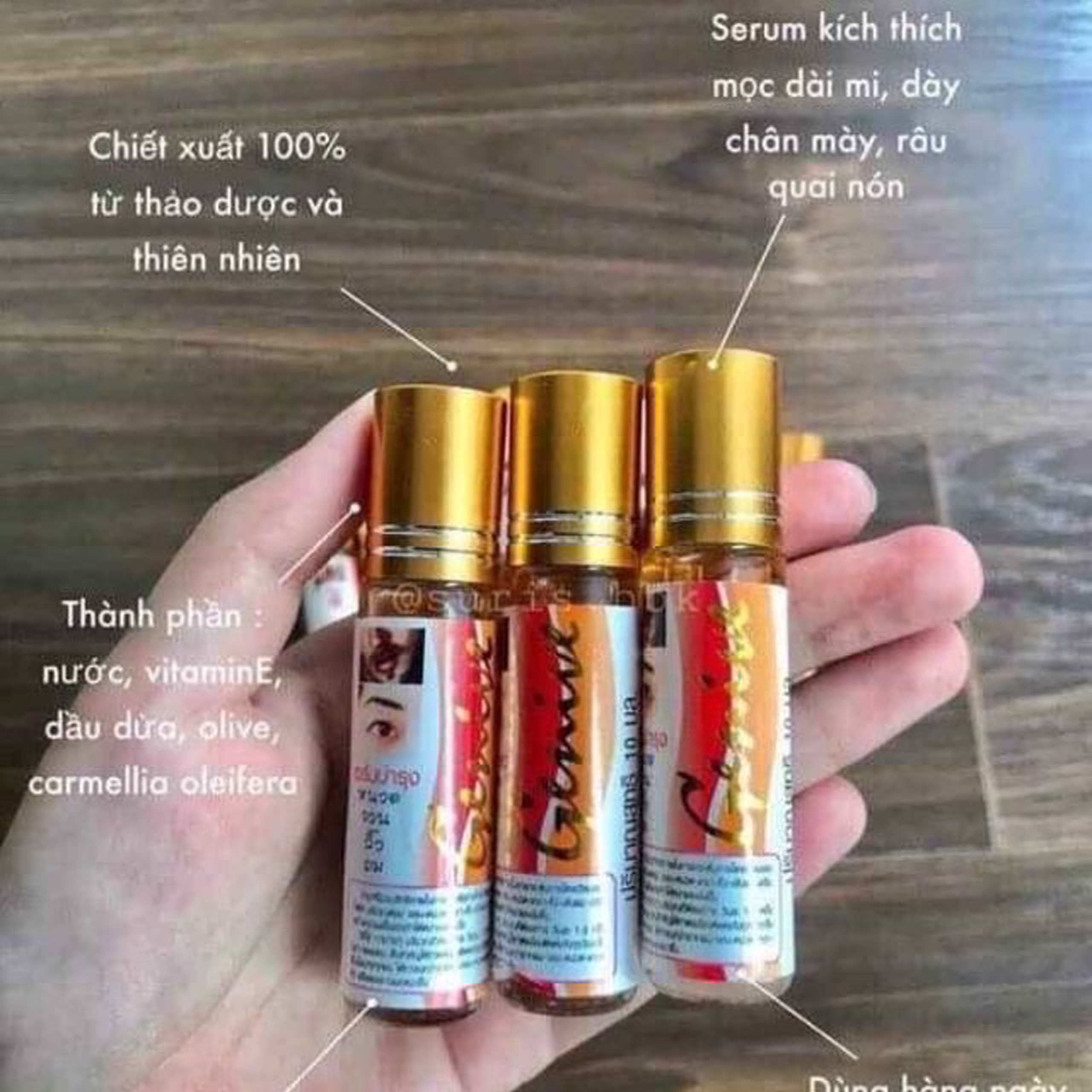 Serum Genevi kích thích mọc lông mày , lông mi , râu Thái lan