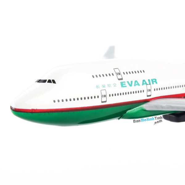 [HCM]Mô hình máy bay Eva Air Boeing B747 16cm Everfly