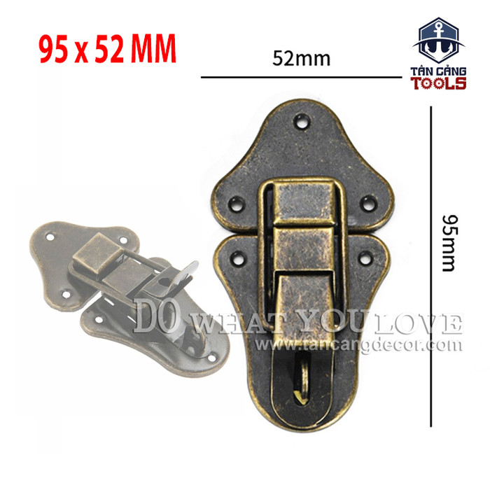 Khóa hộp 38 cổ điển hình bọ hung kt:5.2cm