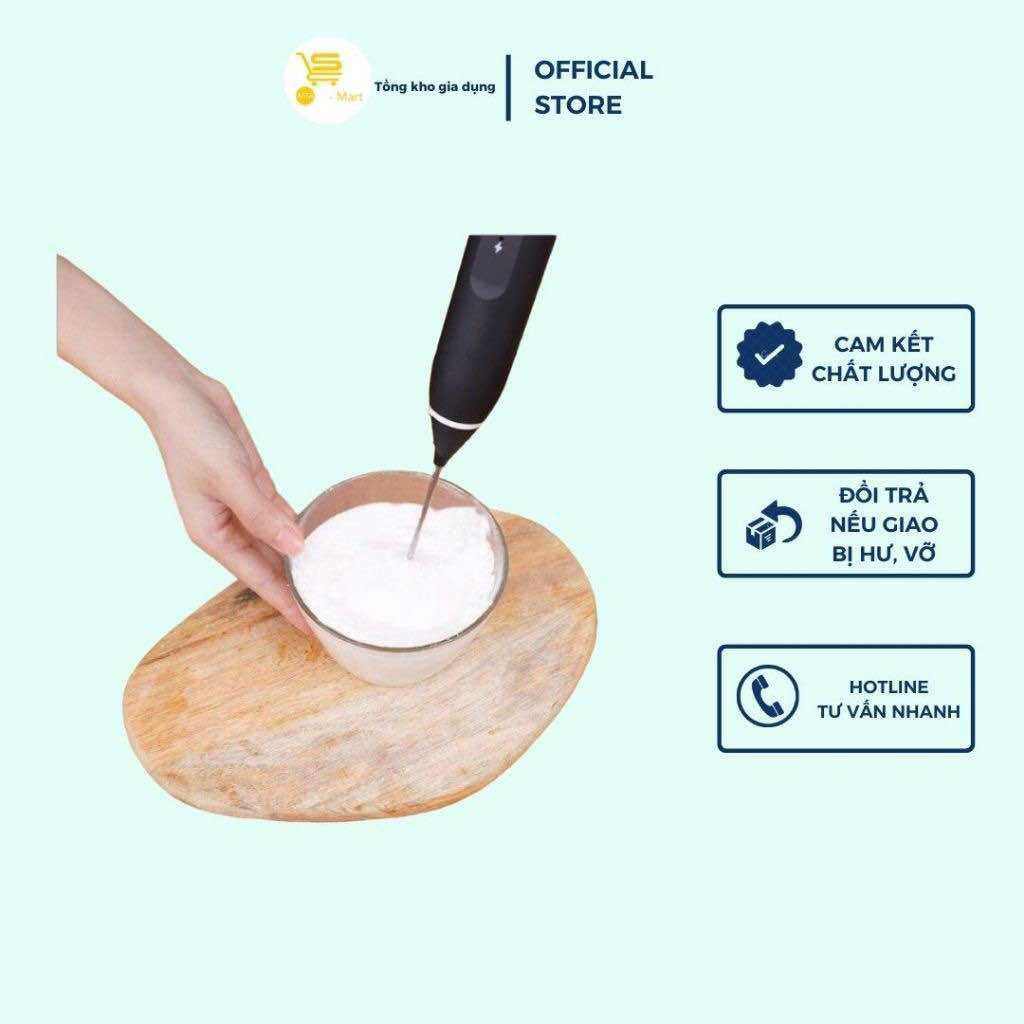 Máy Đánh Trứng/ Tạo Bọt Cafe, Capuchino Không Dây, Hỗ Trợ Sạc Tiện Lợi, Tiết Kiệm Thời Gian | MTA-MART